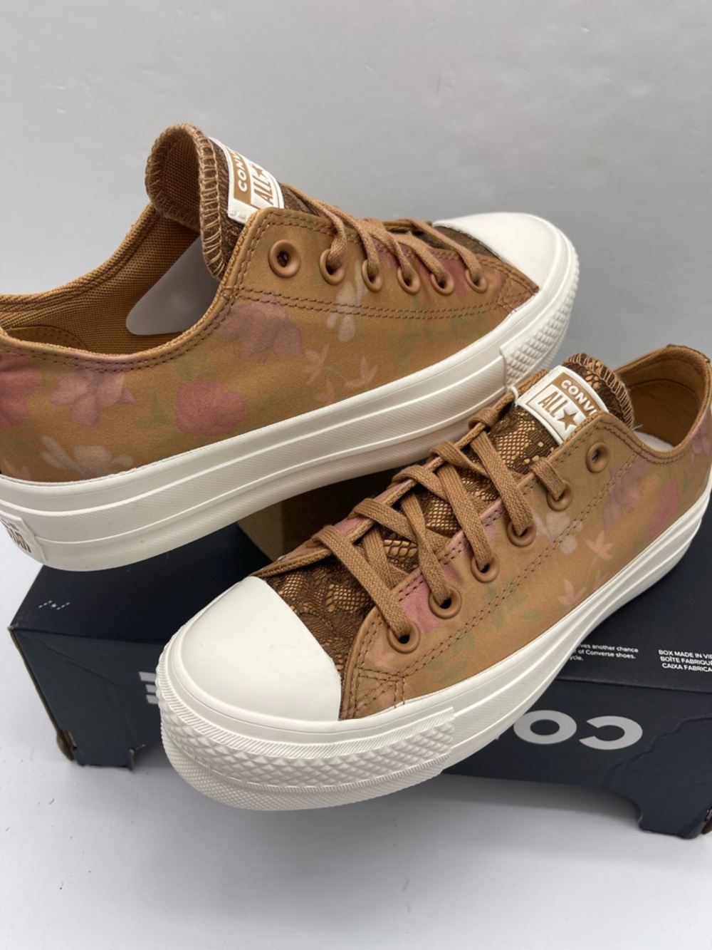Converse CTAS Lift Ox Platform Sneakers Incensed Egret Grounded A17486F Low Top - Picture 8 of 16